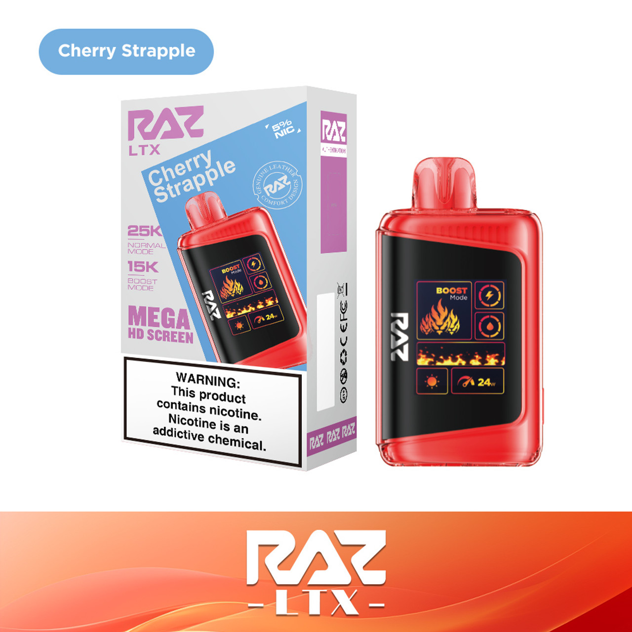RAZ 25K LTX - 5% Nic Disposable Vapes [5PC]