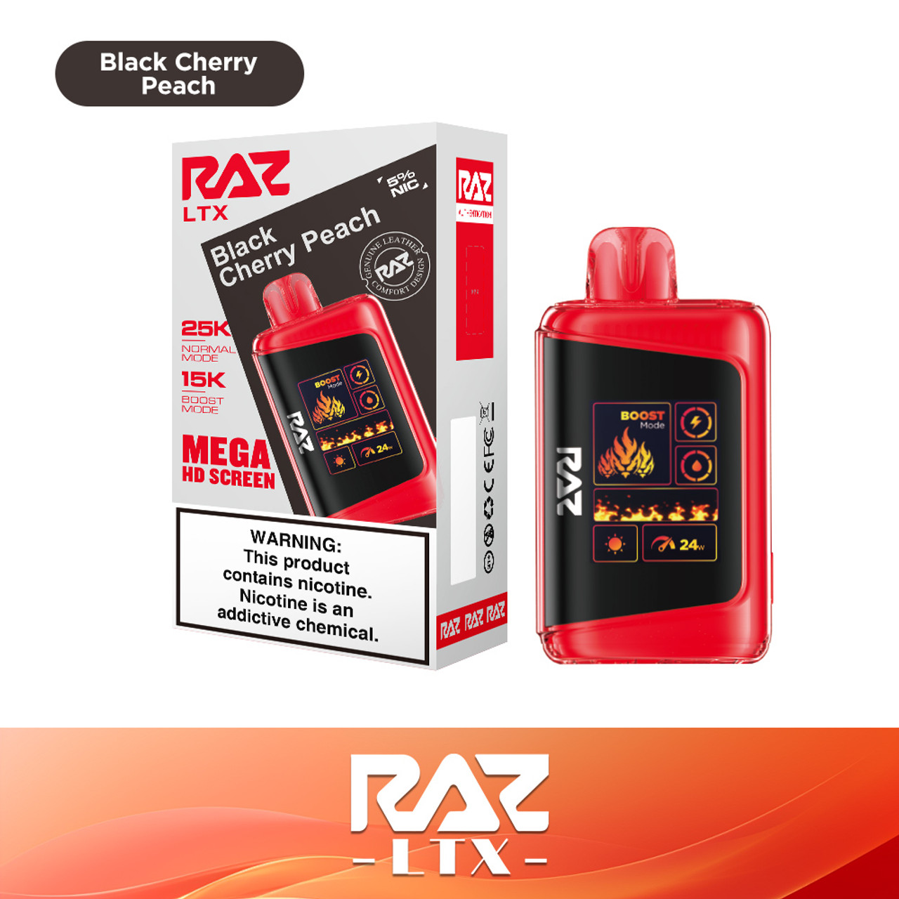 RAZ 25K LTX - 5% Nic Disposable Vapes [5PC]