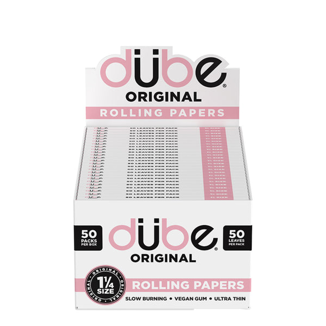 Dube Original Pink Papers - 1 1/4 Size