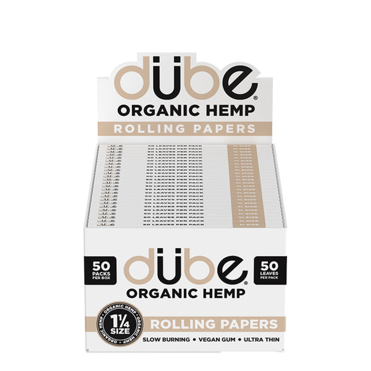 Dube Organic Hemp Papers 50ct - 1 1/4 Size