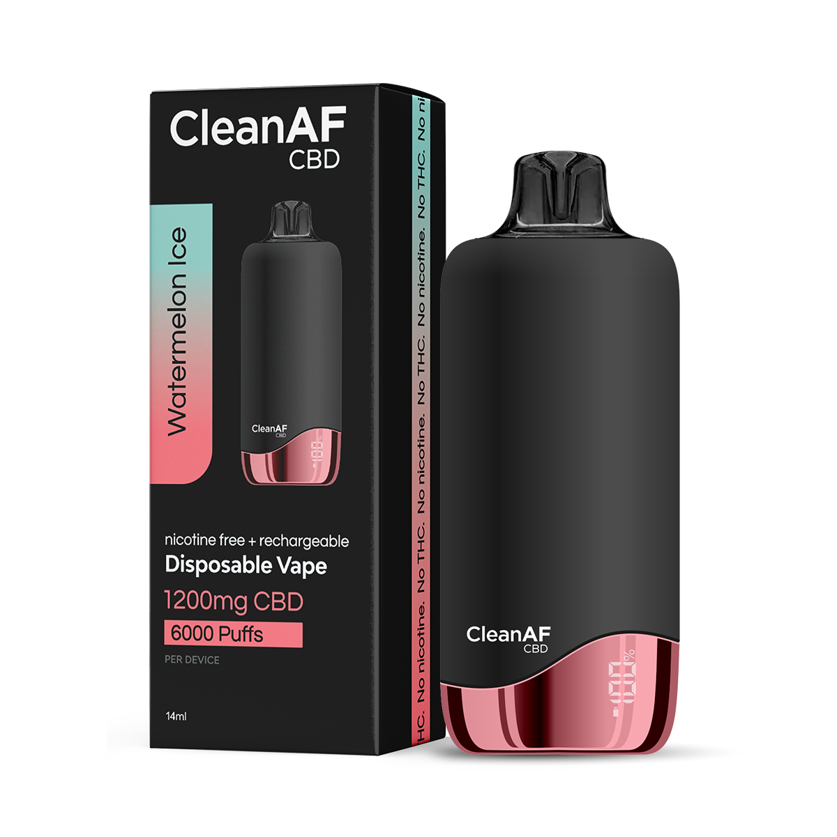 CleanAF CBD 1200mg Disposable 14ml