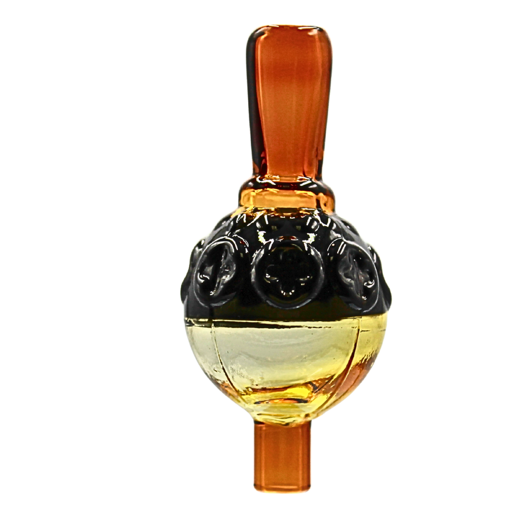 Round Multi-Color Glass Carb Cap