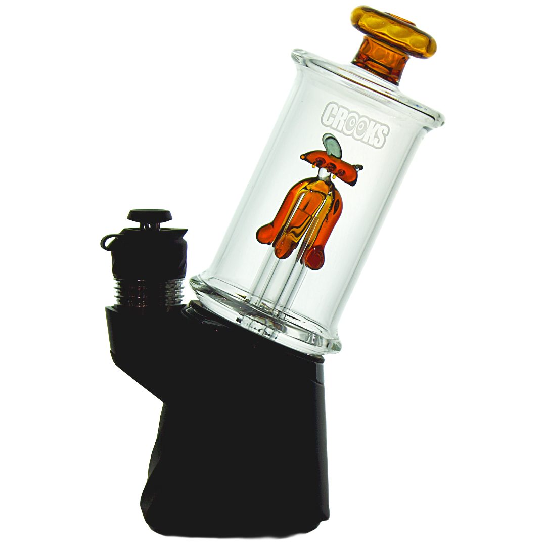 Crooks - Puffco Glass Top - 5" Honey Bee Glass Attachment