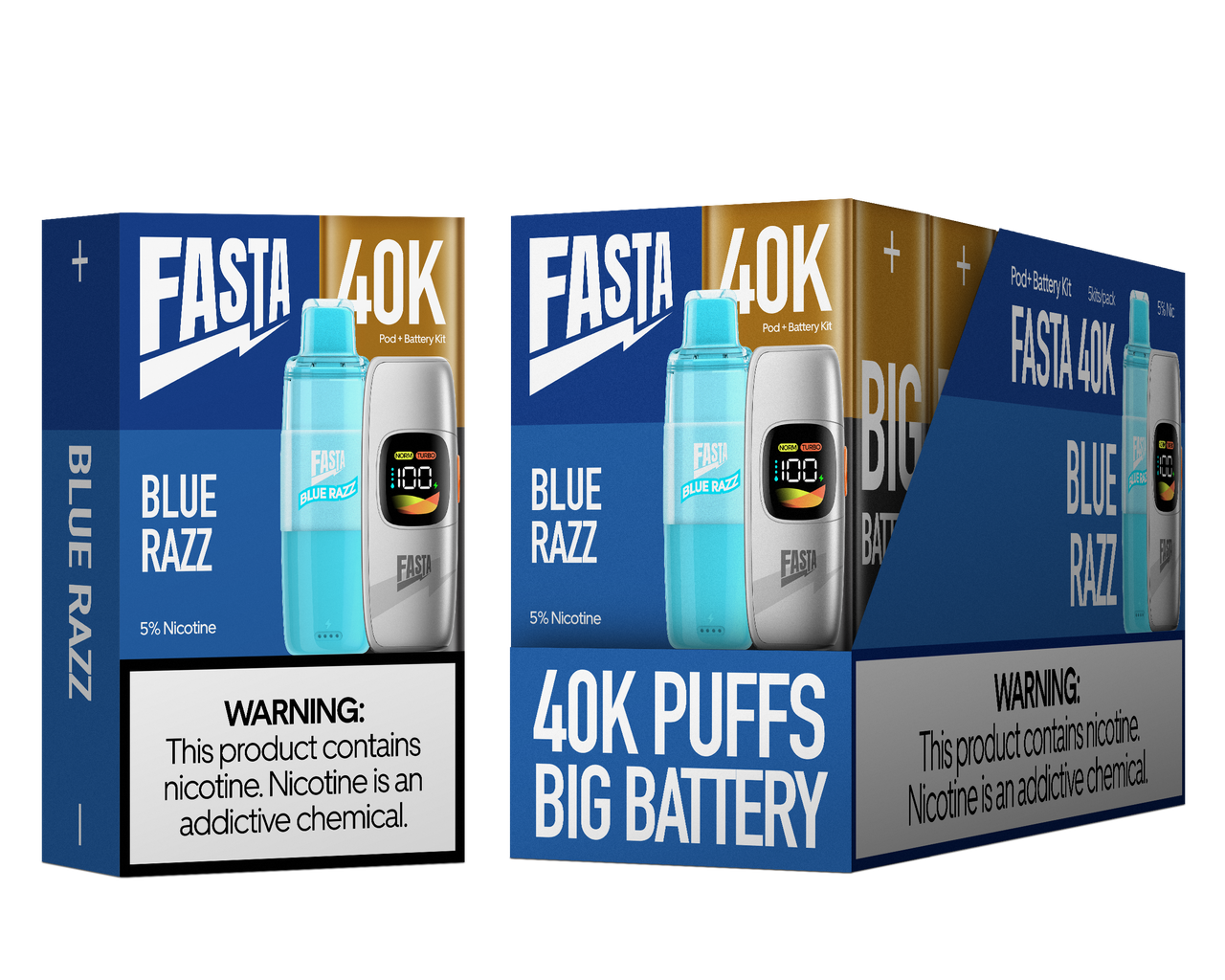 Fasta 40k Puff Disposable Kit 5pk