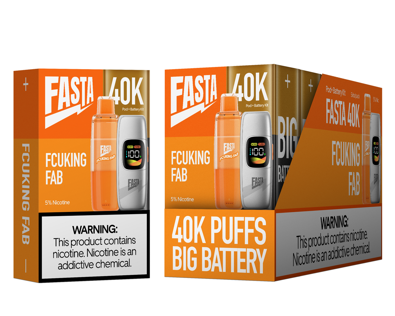 Fasta 40k Puff Disposable Kit 5pk