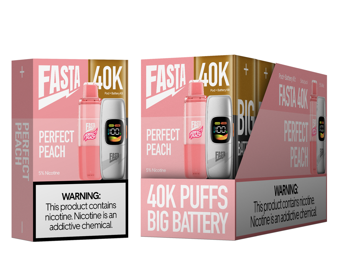 Fasta 40k Puff Disposable Kit 5pk