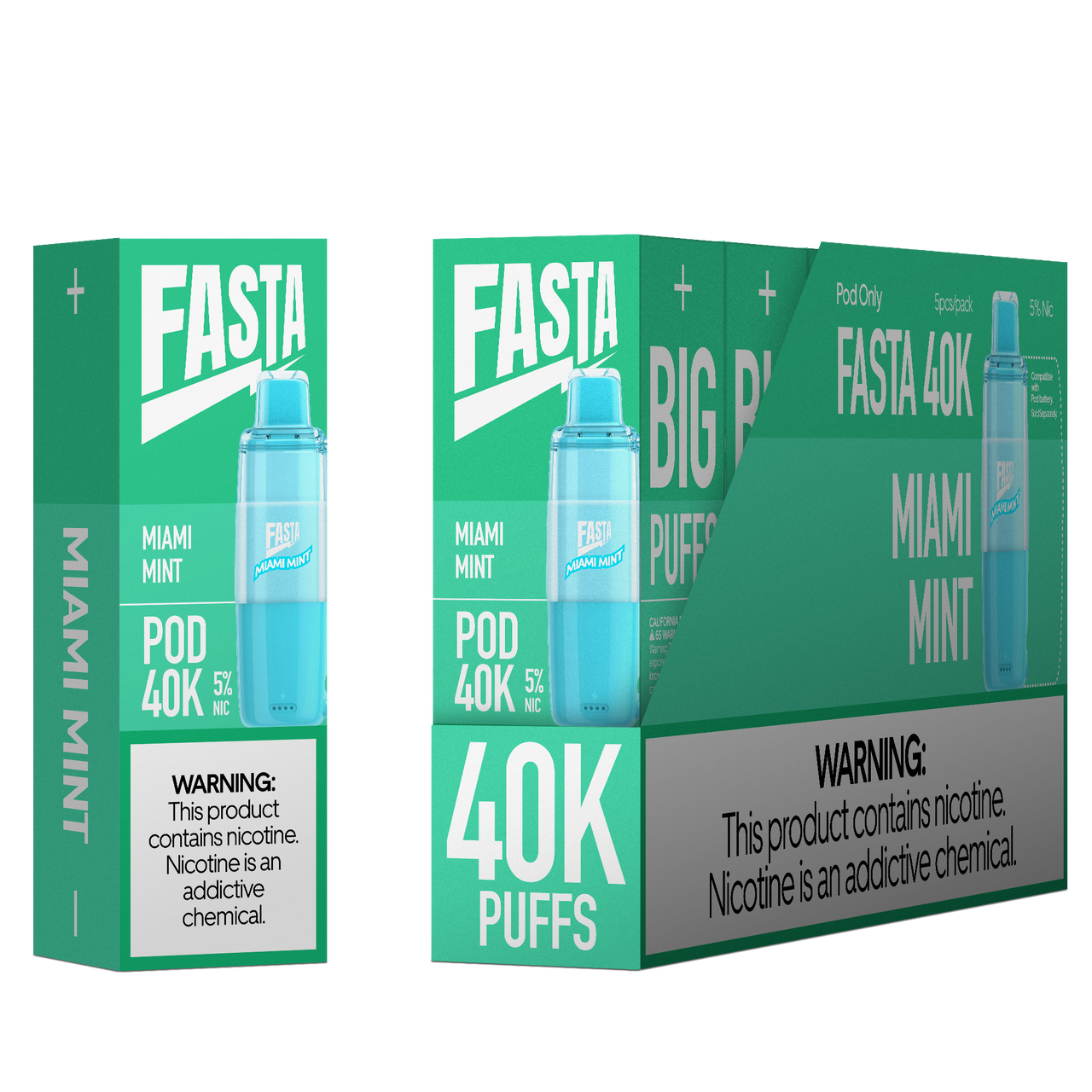 Fasta 40k Puffs Disposable Pods 5pk