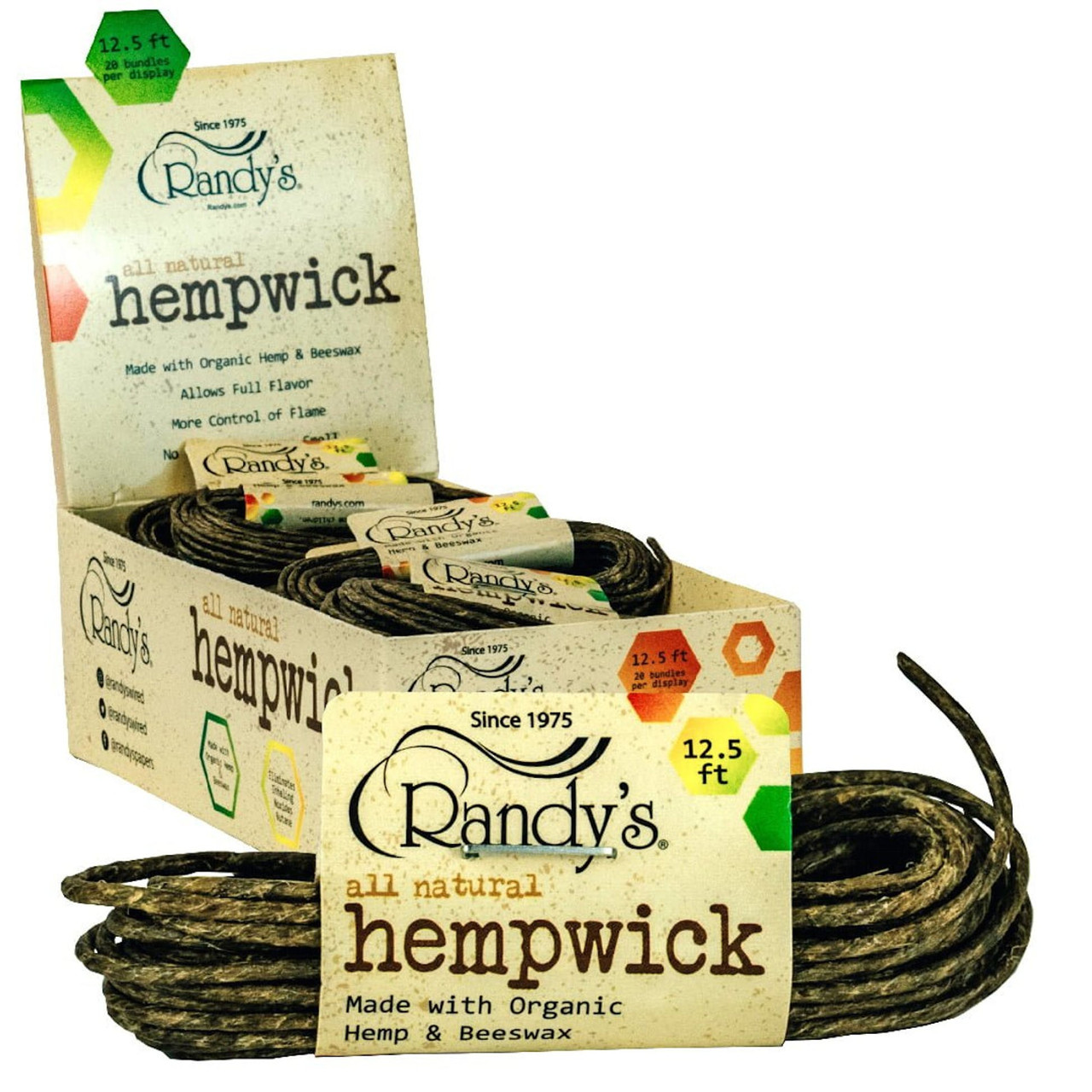 Randy's 12.5' Hemp Wick Mini Spools