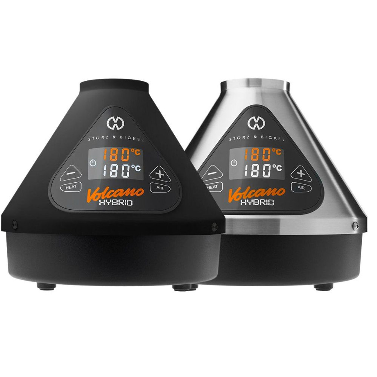STORZ & BICKEL - VOLCANO HYBRID ONYX/SILVER - DRY HERB VAPORIZER