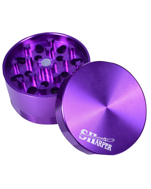 4 Part 63mm Herb Aluminum Zinc Grinder