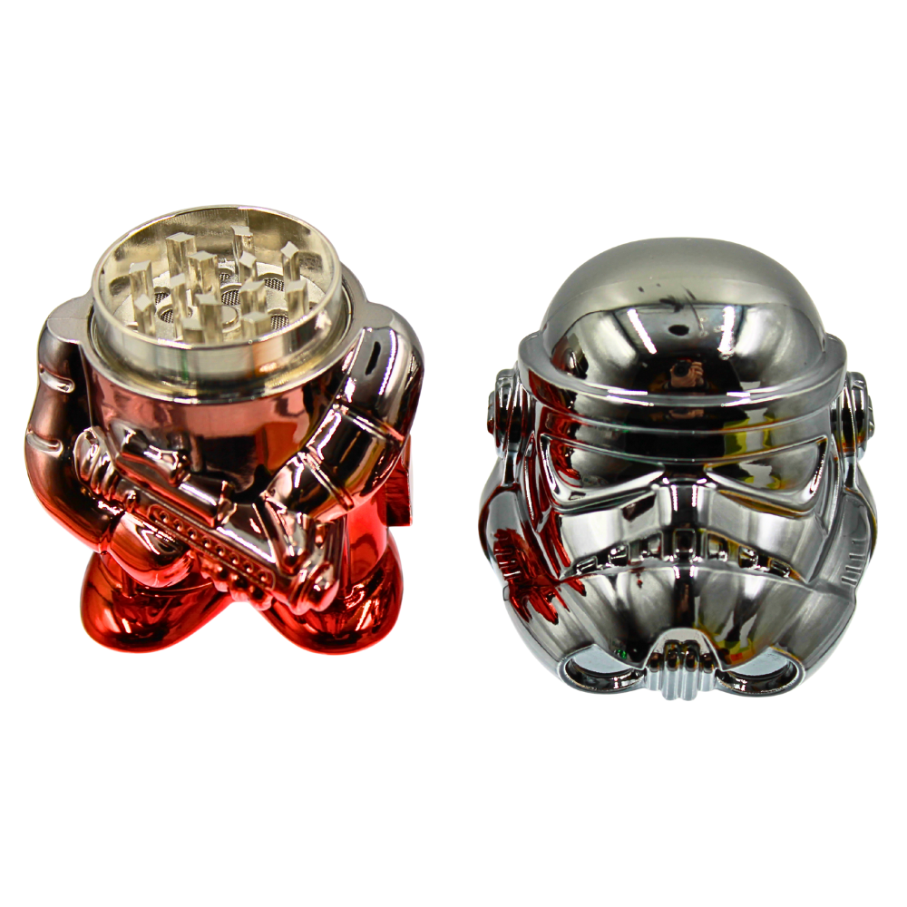 3 Part Space Soldier Herb Grinder Display 6ct