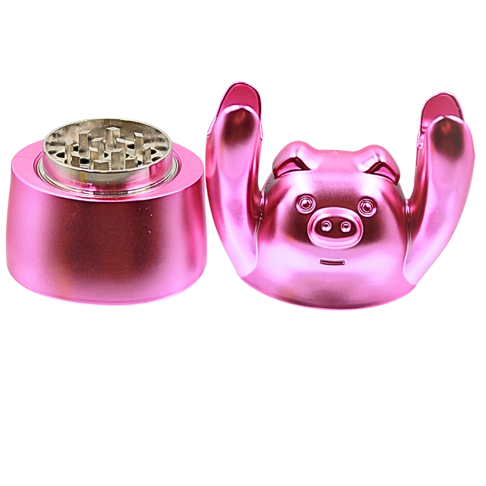 3 Part Shiny Pig Grinder Display 6ct