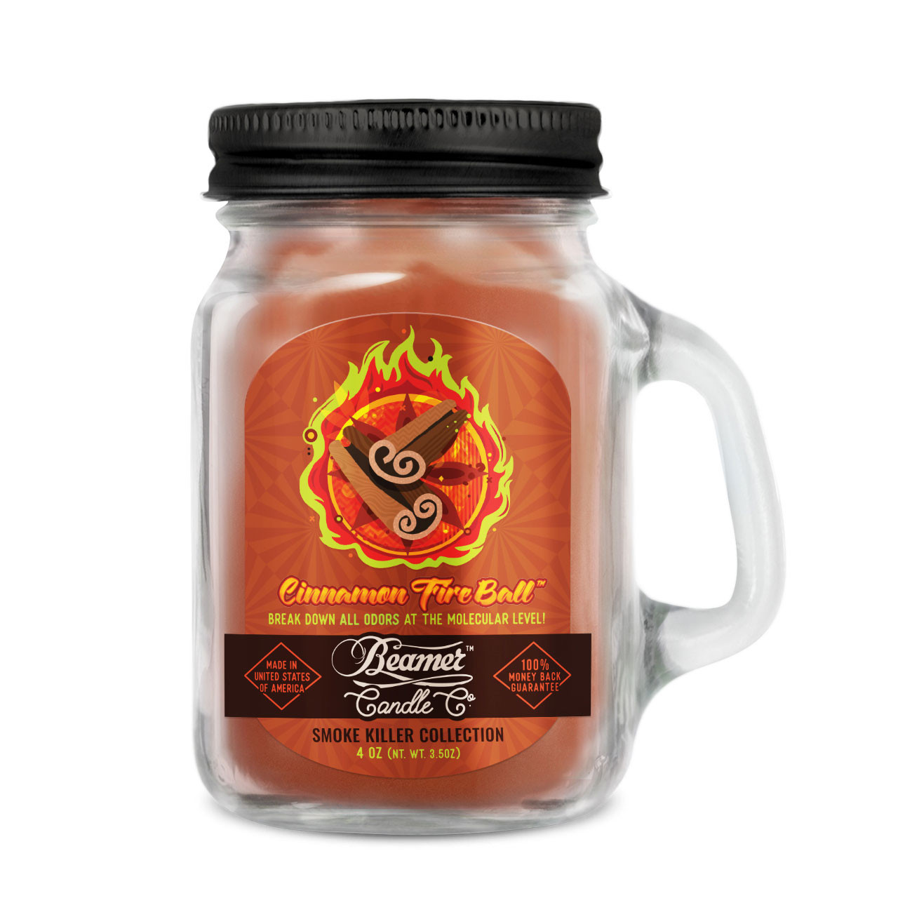 Beamer Candles Cinnamon Fireball 4oz
