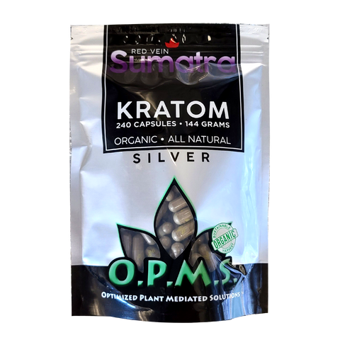 OPMS Silver Red vein Sumatra 240 caps