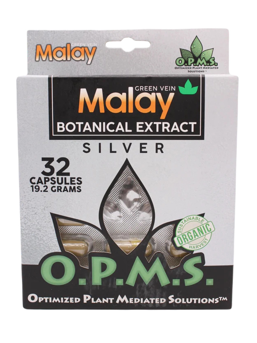 OPMS Silver Green Vein Malay 32 caps