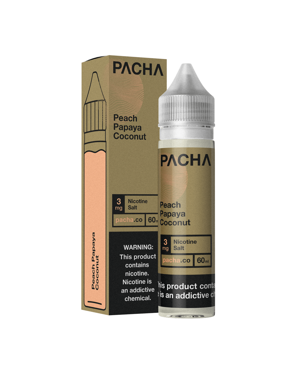 Pachamama 3mg/60ml - Peach Papaya Coconut Cream