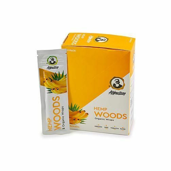 Afghan Hemp Woods Organic Wraps Banana 2ct 25pk