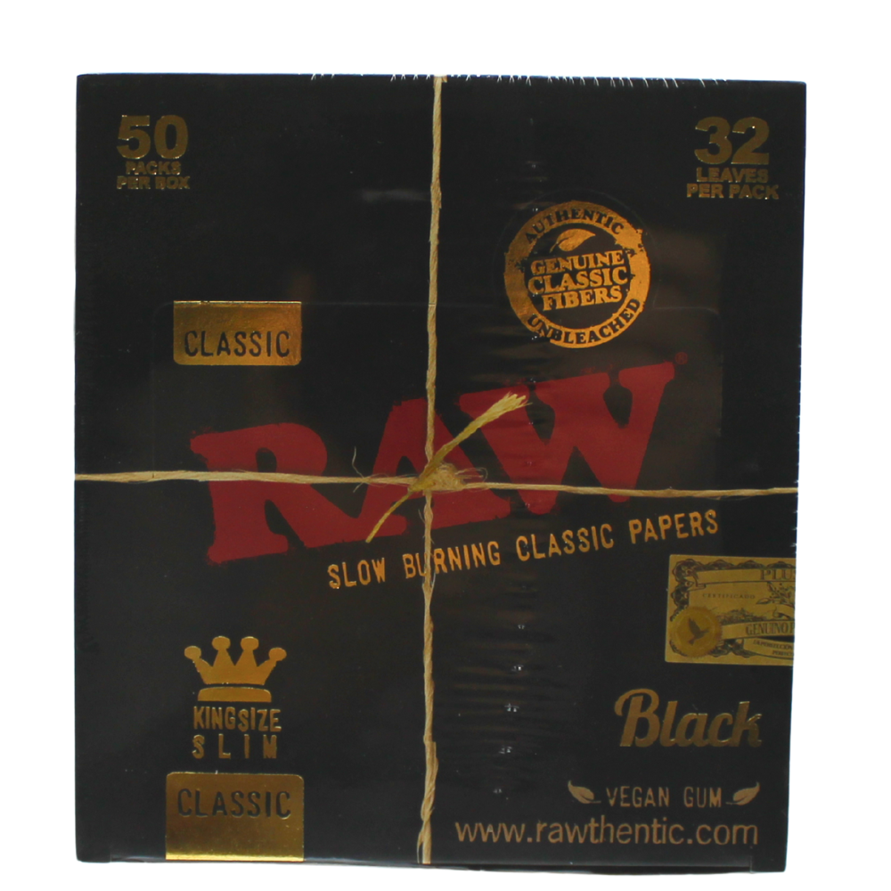 Raw Black Classic King Size Slim 50ct