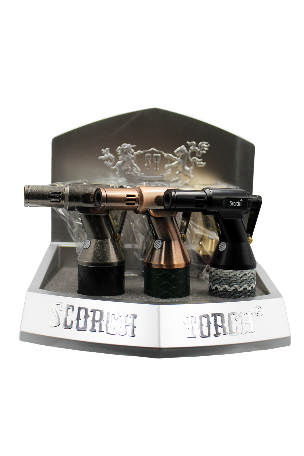 Scorch Torch 4.5" Tall Single Flame Heavy Metal Torch 61858-1