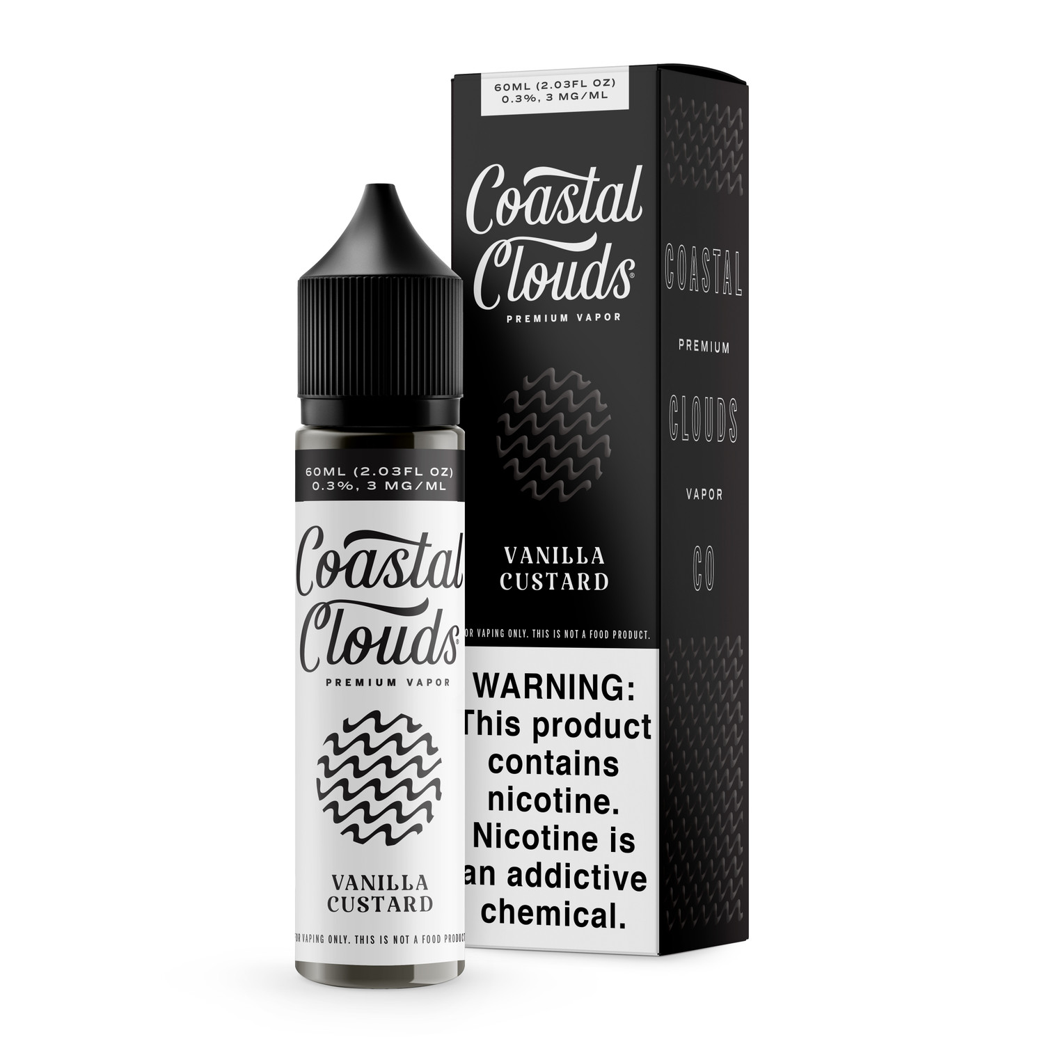 Coastal Clouds Vanilla Custard- 60ml -3mg