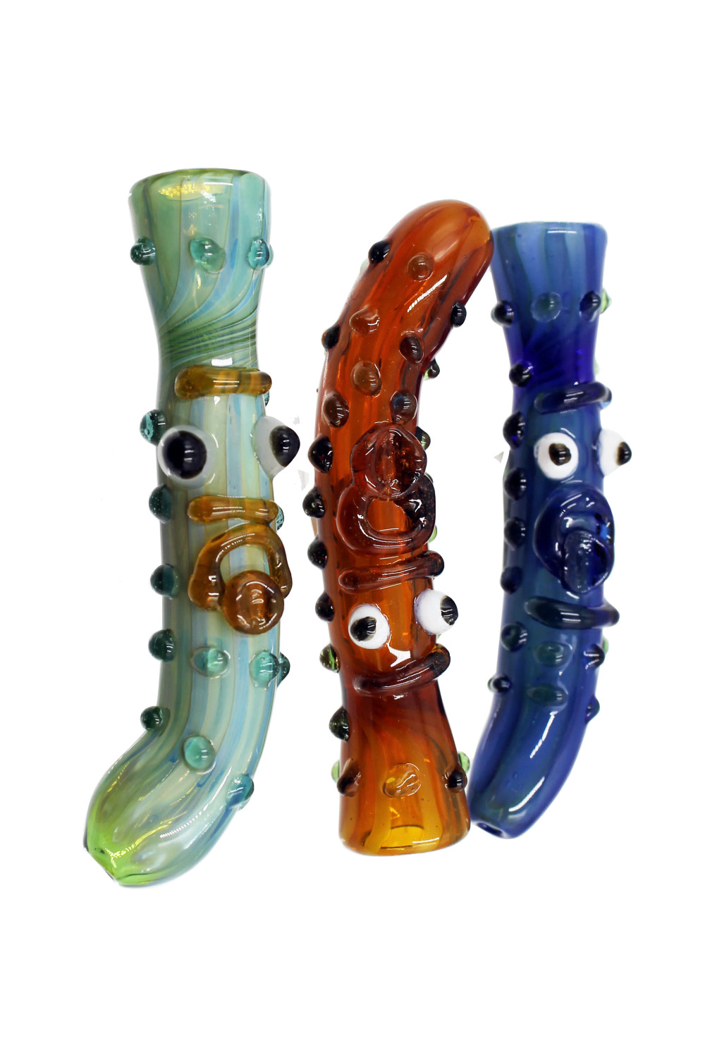 CH-306 Fancy Glass Face Design Chillum