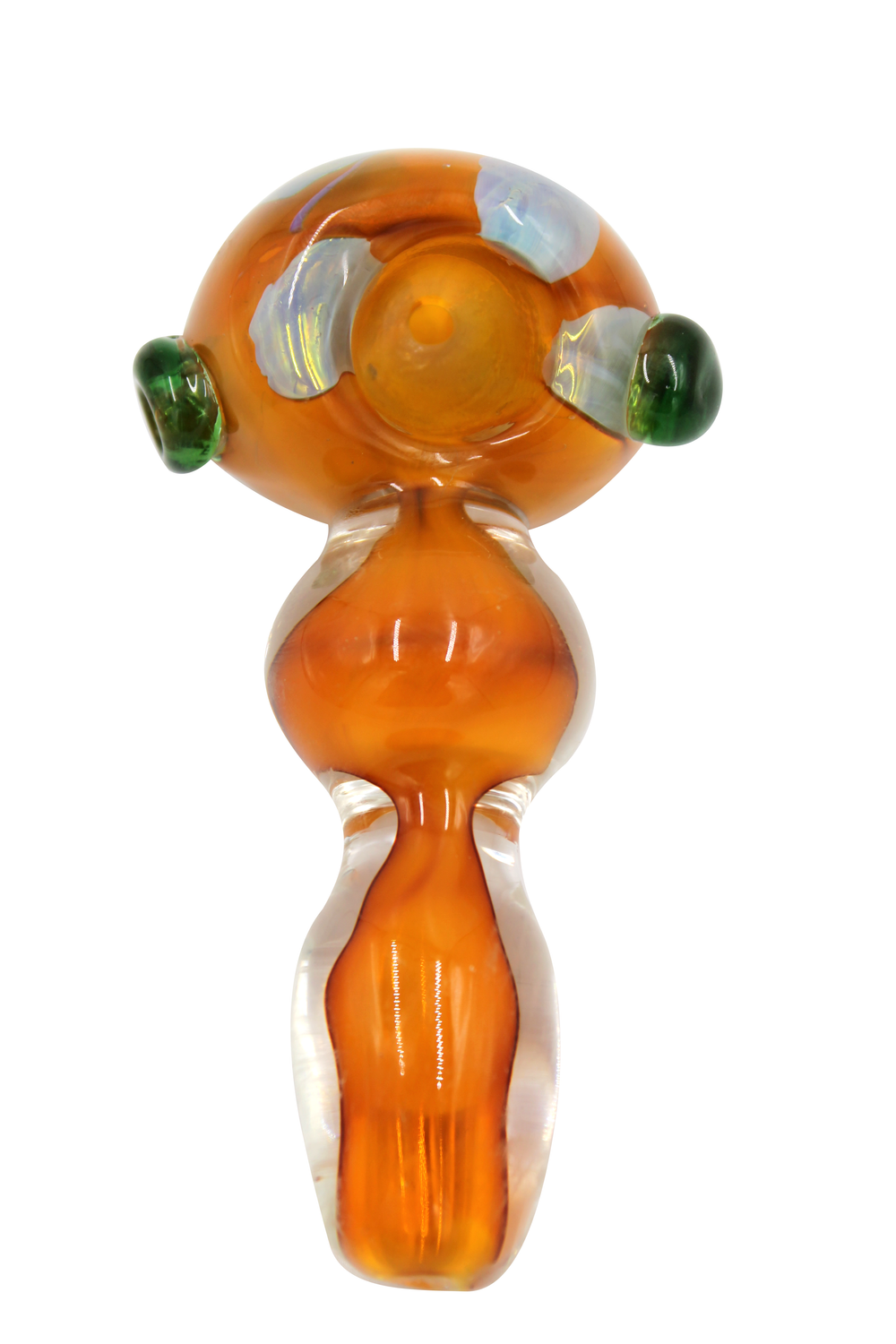 4" Silver Fume hand pipe with color decoration