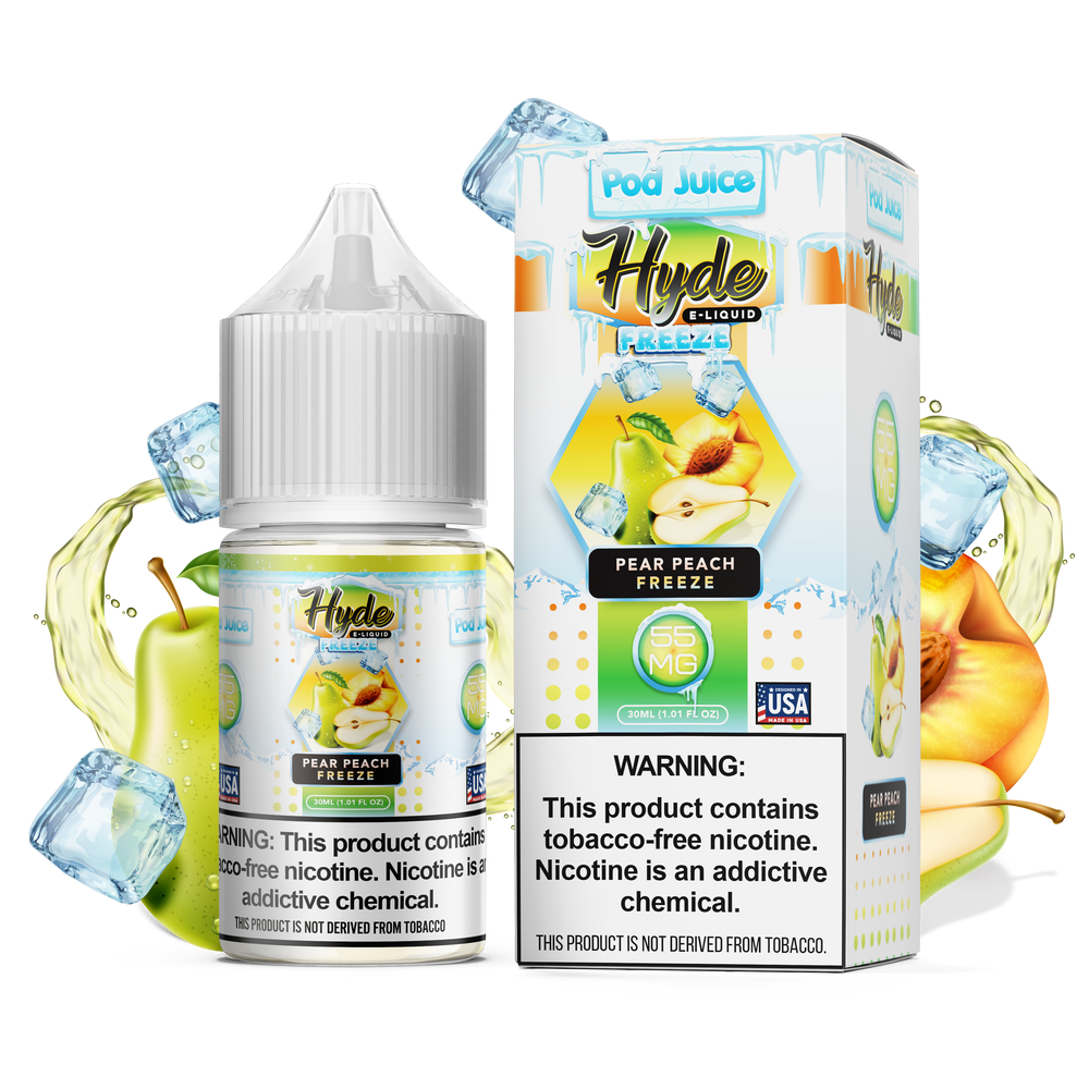 Hyde x Pod Juice Pear Peach Freeze TF 35mg Salt Nicotine 30ml