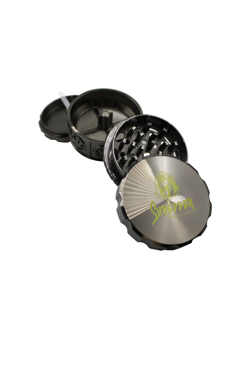 GR-265 Shredder 4Part 63mm Magnetic Leaf Design Grinder