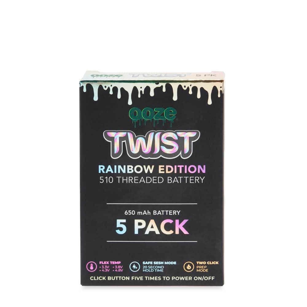 OOZ-1120 Ooze 5pk Twist 650 mAh Rainbow