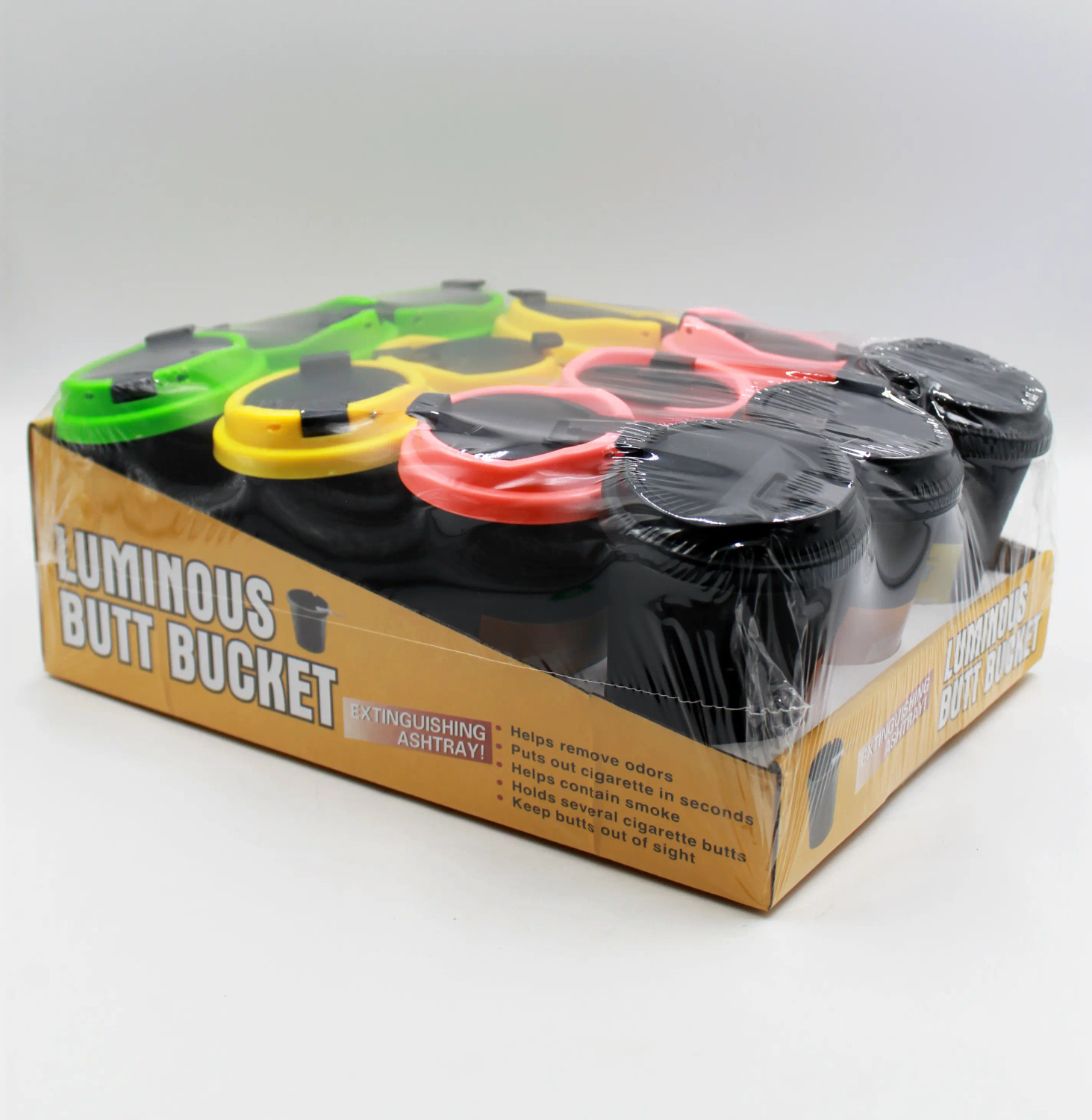 Luminous Butt Bucket Car Ashtray 12ct