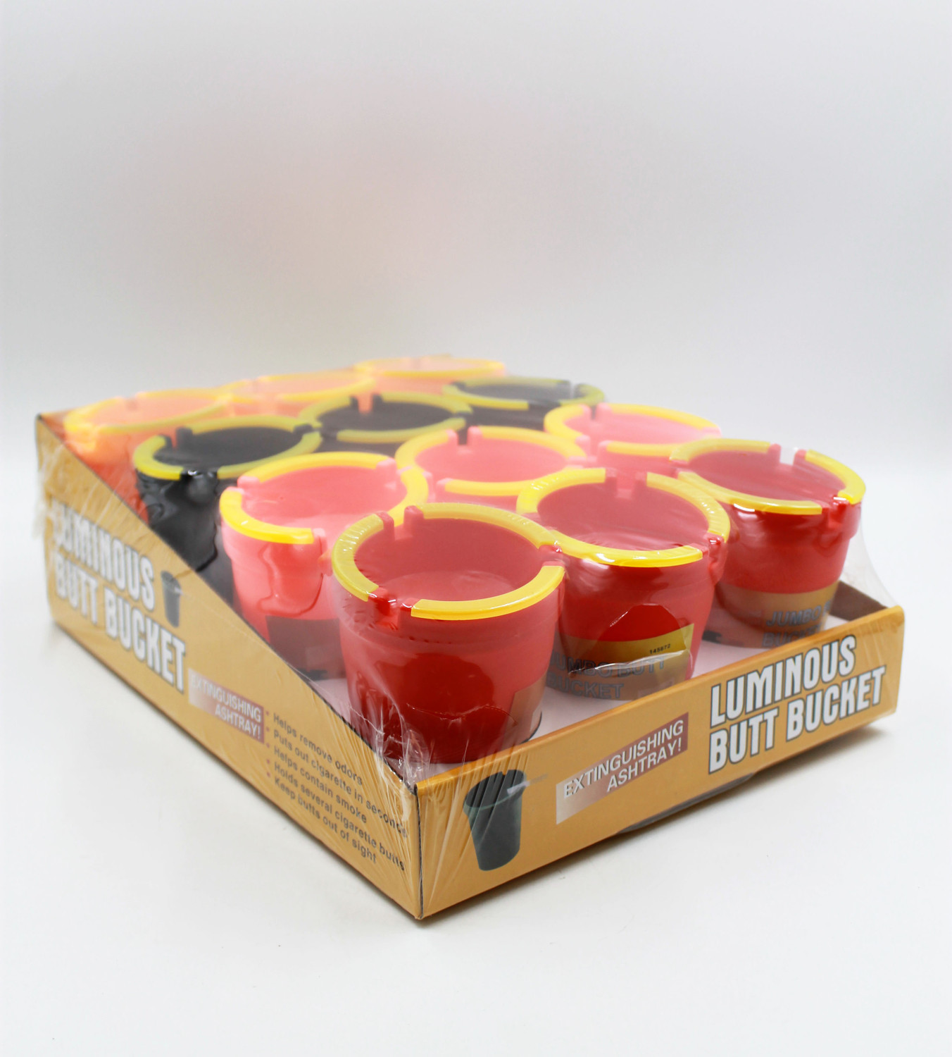 Luminous Butt Bucket Car Ashtray 12ct