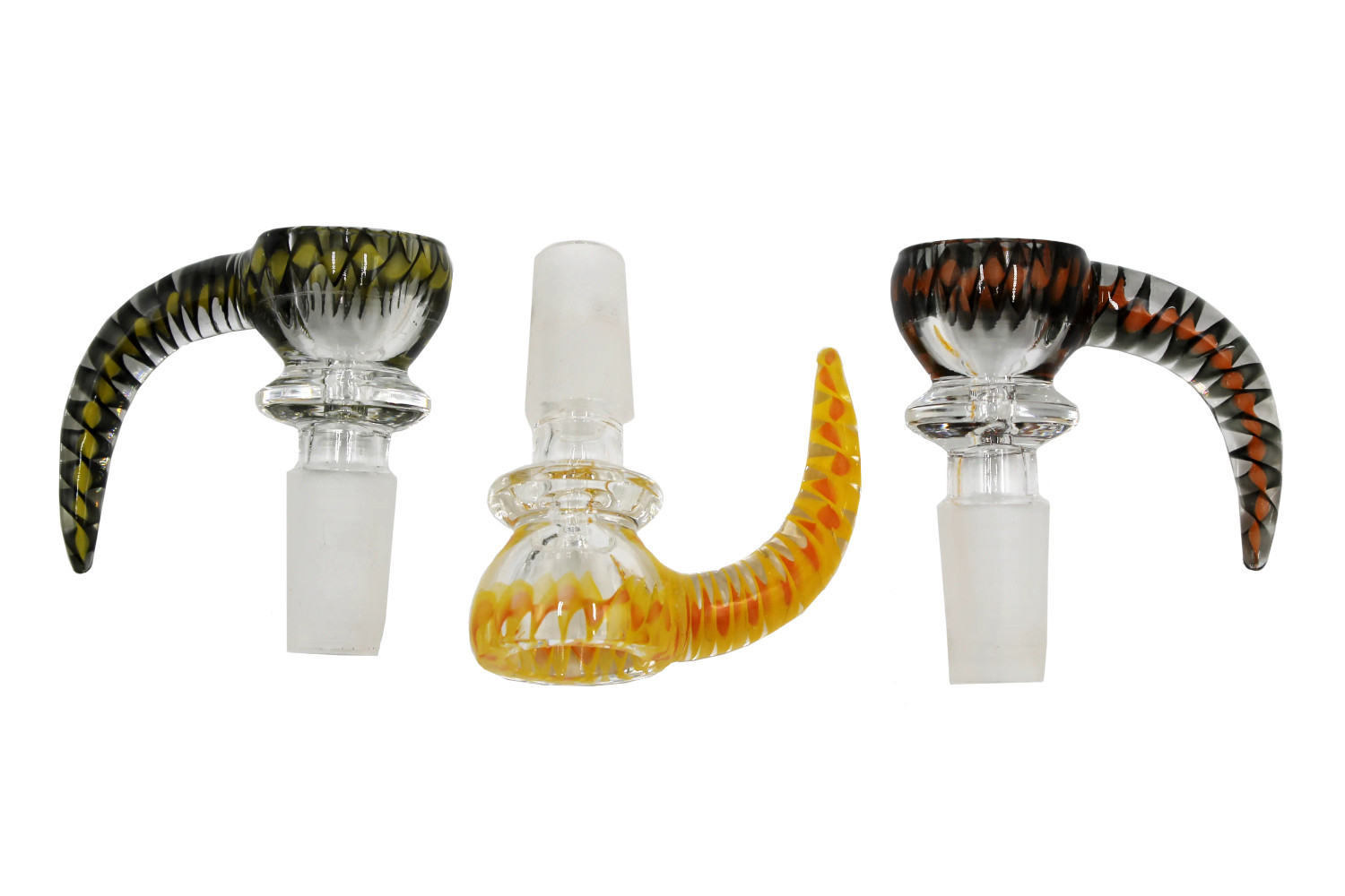 14mm Clear/Color Handle Glass Bowl