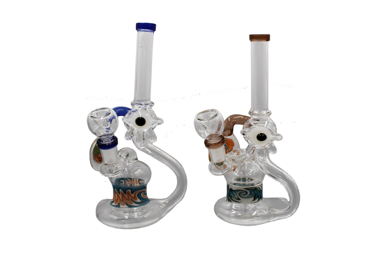 8" Reversal Recycler Mini Water Pipe