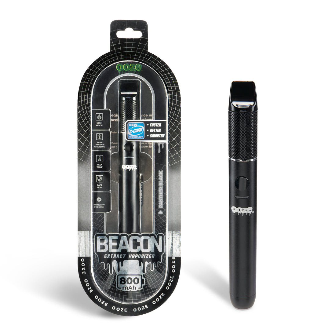 Ooze Beacon Extract Vaporizer- Panther Black