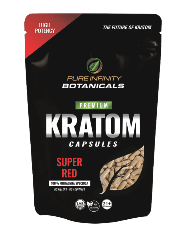 Pure Infinity Kratom Capsules Super Red 250caps