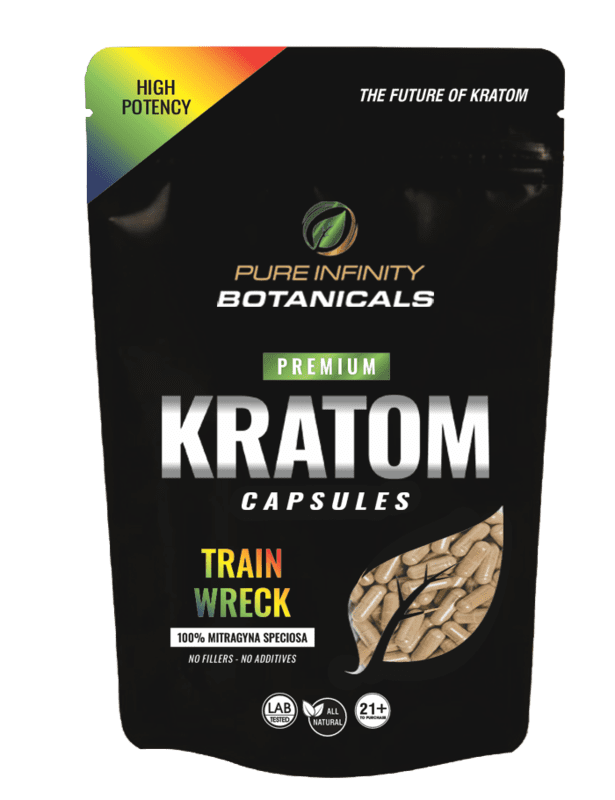 Pure Infinity Kratom Capsules Trainwreck 50caps