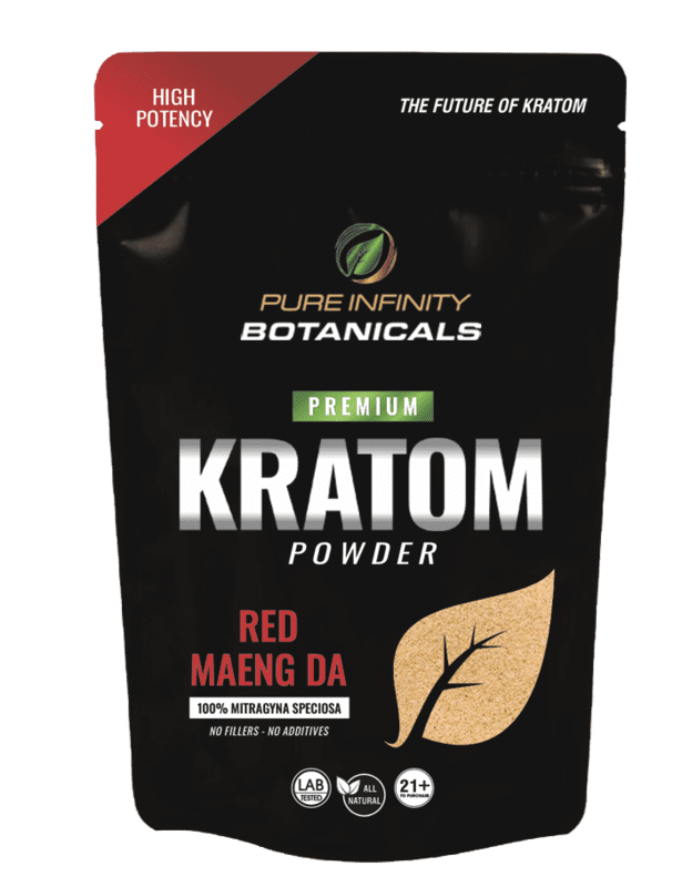 Pure Infinity Kratom Powder Red Maeng Da 2oz Bag