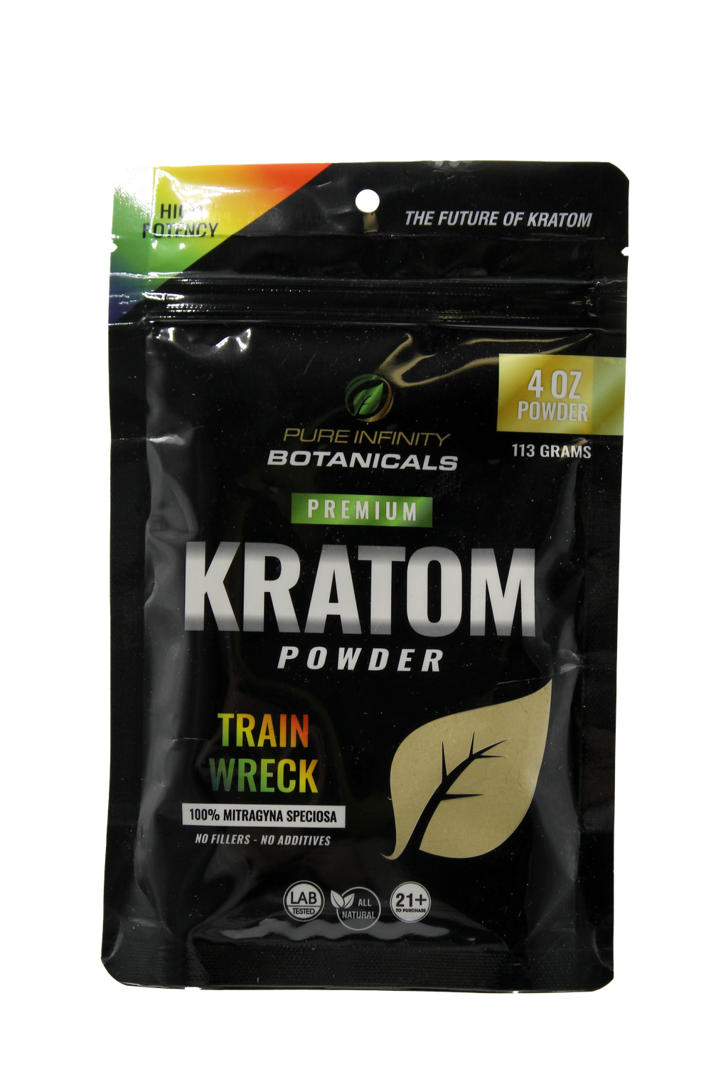 Pure Infinity Kratom Powder Trainwreck 4oz Bag