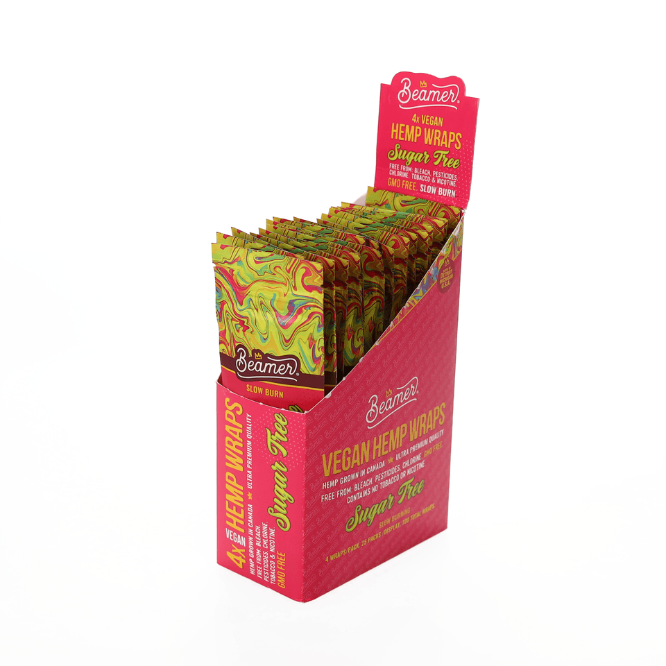 Beamer Vegan Hemp Wraps- Sugar Tree 4ct 25pk