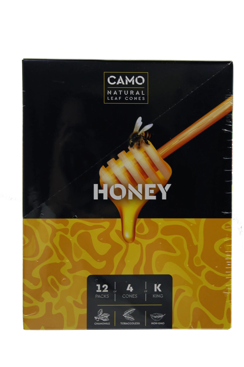 CAMO Natural Leaf Cones - Honey - 4/12pk