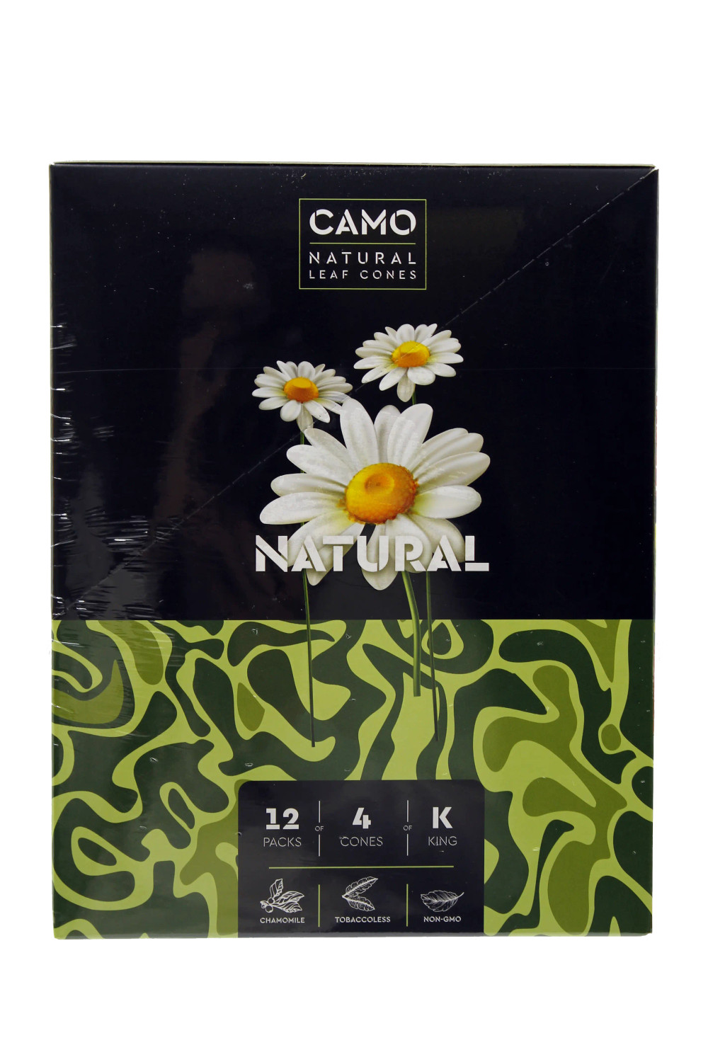 CAMO Natural Leaf Cones -Natural- 4/12pk