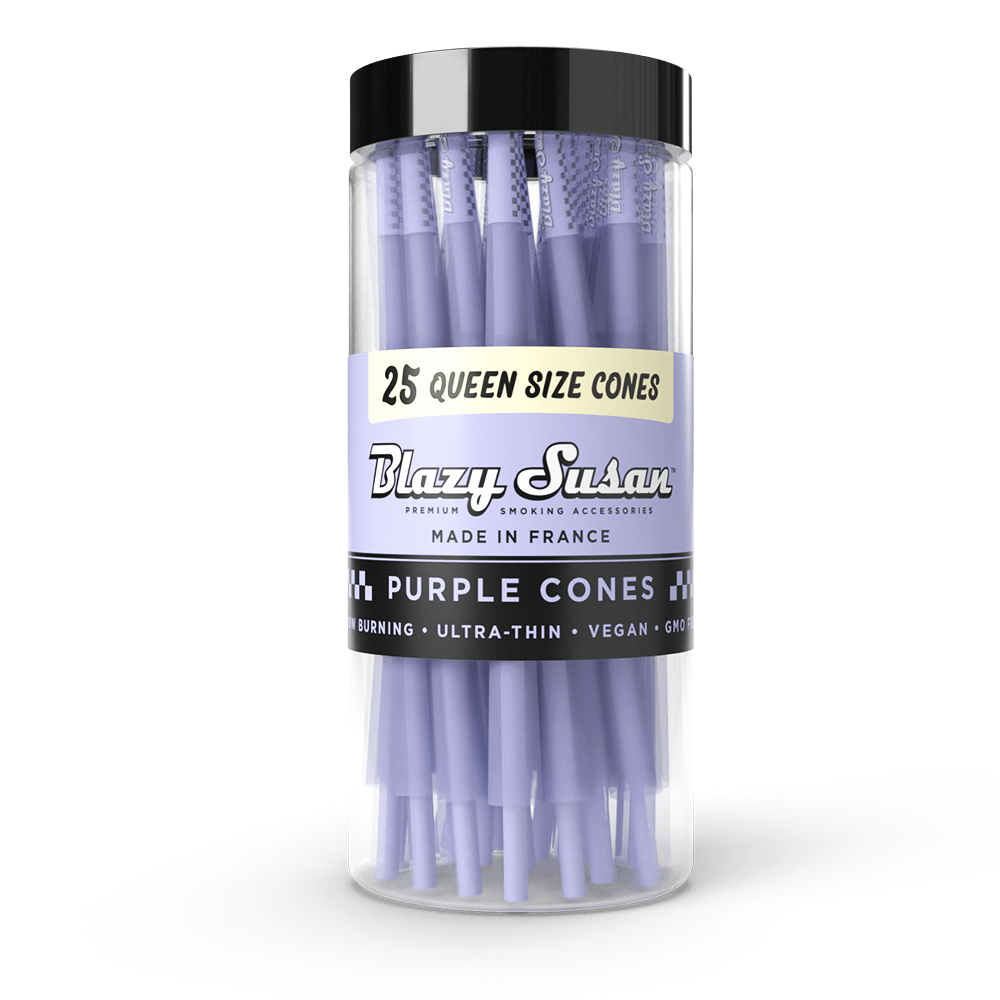Blazy Susan | Purple Queen Size Cones 25ct Jar