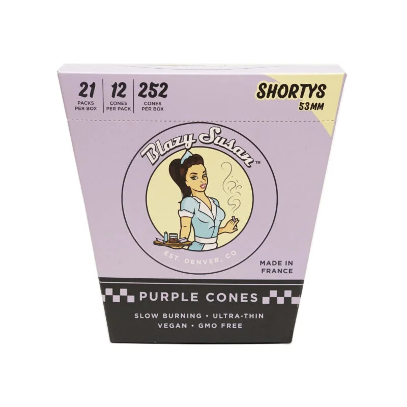Blazy Susan | Purple Cones Shortys 53mm 12pk