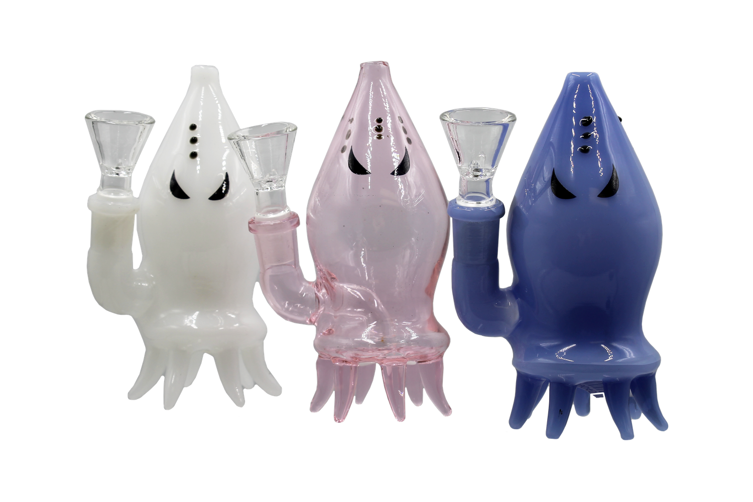 6" Solid Color Squid Mini Water Pipe