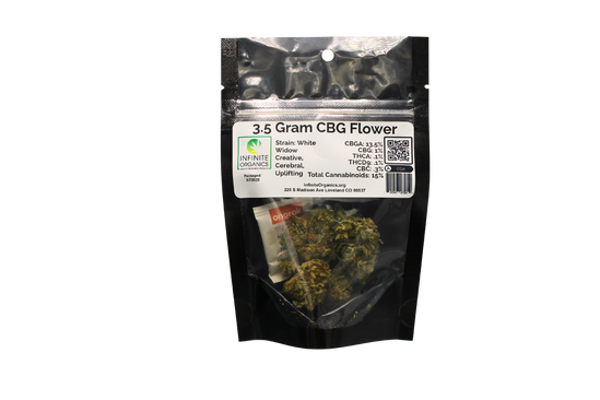 Infinite Organics 3.5g Hemp Flower -  White Widow
