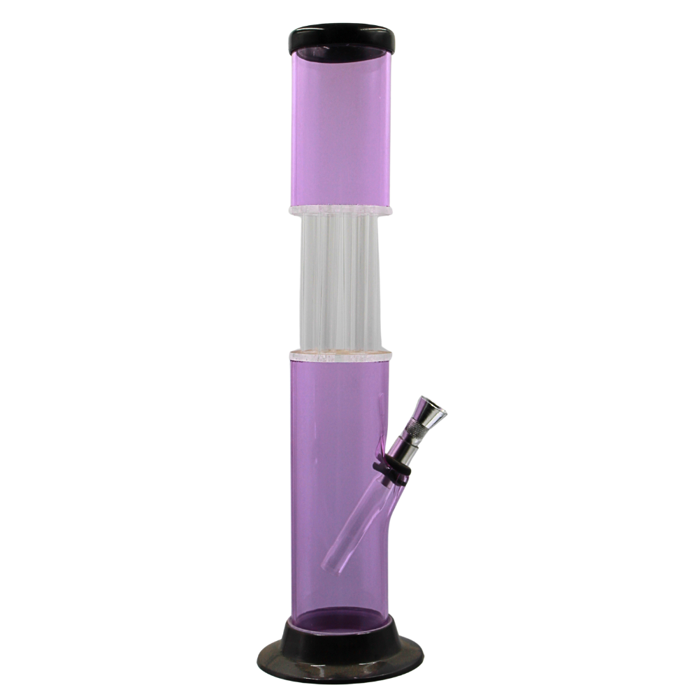 12" Ice Catcher Straight Plastic Bong
