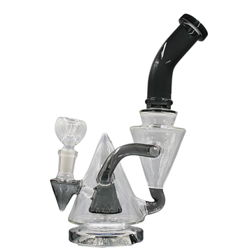 9.5" Pyramid Baller Recycler Mini Water Pipe