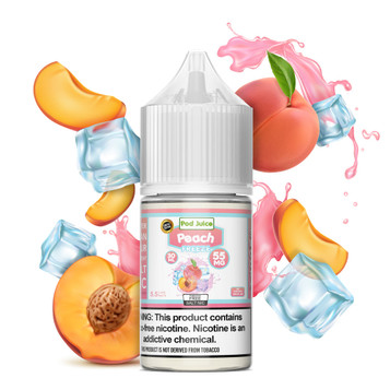 Pod Juice Peach Freeze TF 35mg Salt Nicotine 30ml