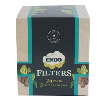 ENDO 9mm corn husk filter tips display (24)