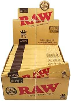 Raw Classic King Slim Size Papers 32ct/50pk